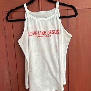 Love Like Jesus Tank Size M